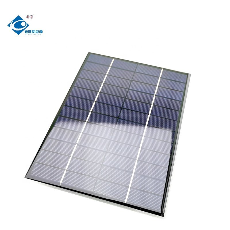 5W Mini Epoxy Resin Solar Panel ZW-210156-P Portable Solar Panel Charger 18V Lightweight Solar Panels Charger