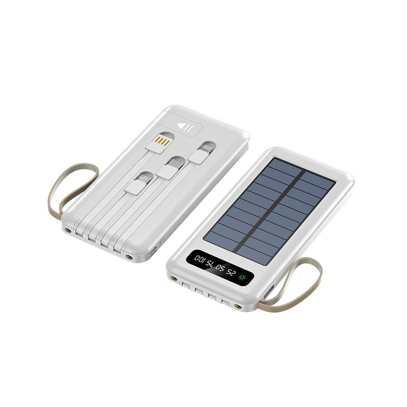 20000mah IP67 IPX6 Solar Power Bank Charger Waterproof Type C Input Port Dual Portable Solar Panel Charging for Cellphone