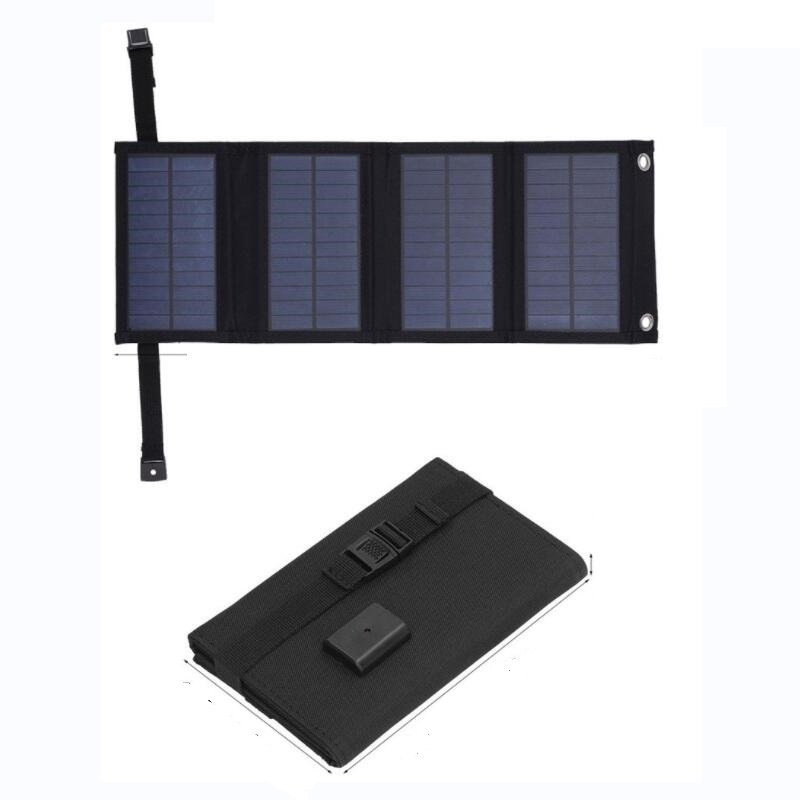 8W Solar Folding Package Outdoor Solar Charging Panel Charger Bag Portable Foldable Solar Panels