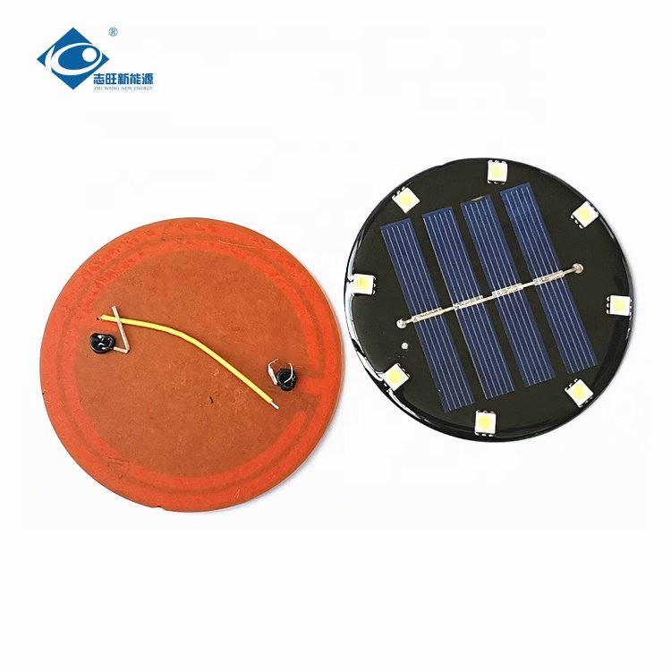 Epoxy Adhesive Solar Panel Charger 2V 0.3W Epoxy Resin Solar Panel ZW-Dia75-LED Lightweight Silicon Solar Panel Module