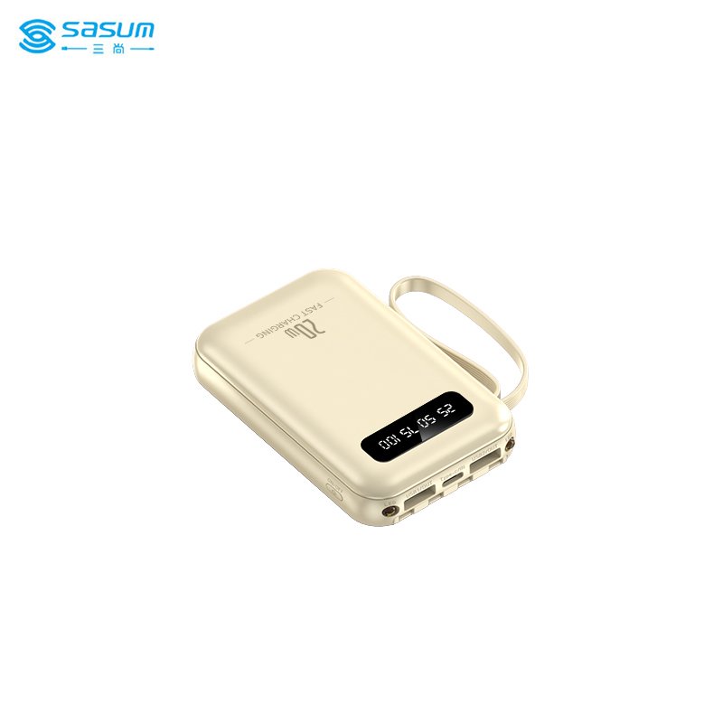 Best gift necessities charging treasure 10000mAh power bank four charging cable daily led light power bank phone charger