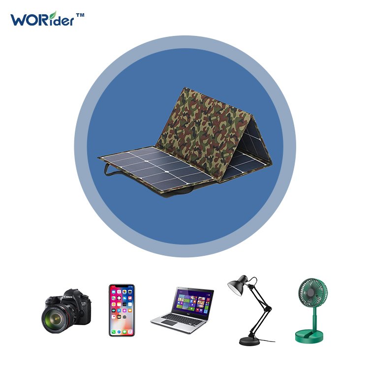 Outdoor Thin Film 100 Watt Foldable Portable Solar Panels Camping Bag 100W 120W 200W 300W Foldable Solar Panel Charger