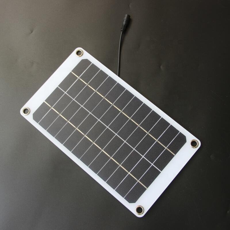 Sunniest 8W 12V Portable USB Flexible Mini Solar Panel with Controller Inside DC 5V Port for Camping Hiking Solar Charging