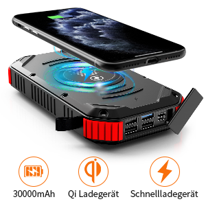 Hight Quality Solar Power Bank 36000mah Solar Charger USB Powerbank 30000 mAh