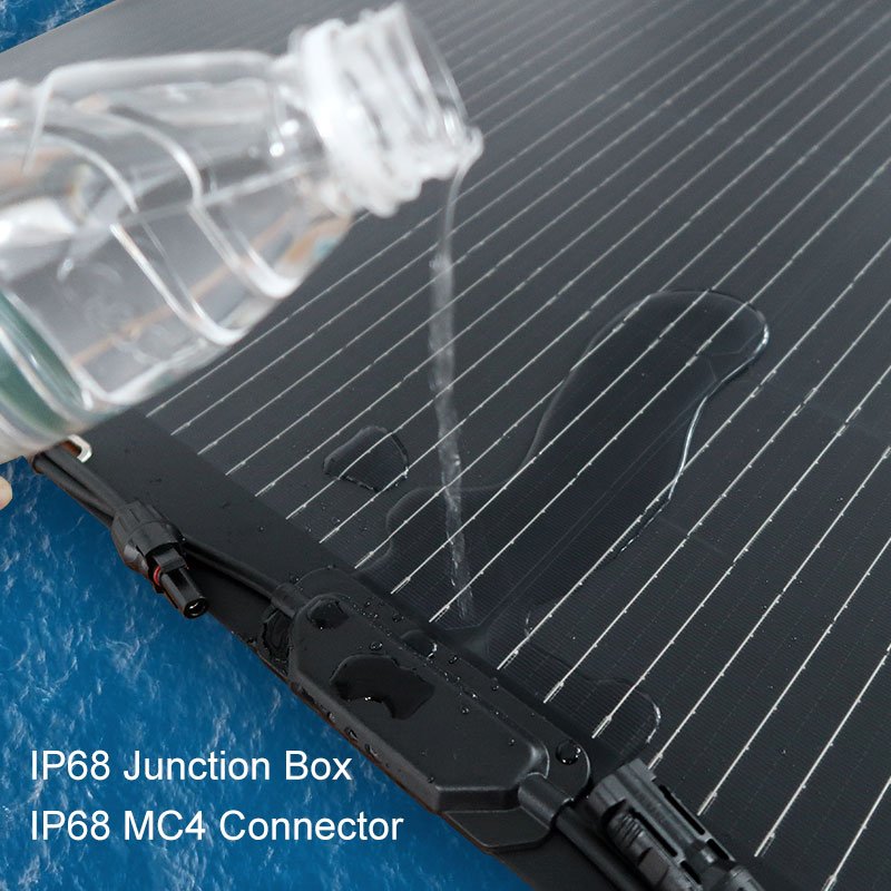 100W Flexible Monocrystalline Solar Panel Waterproof Off-Grid Solar Power System Charger for RV, Boat, Caravans, Motorhome, Camp