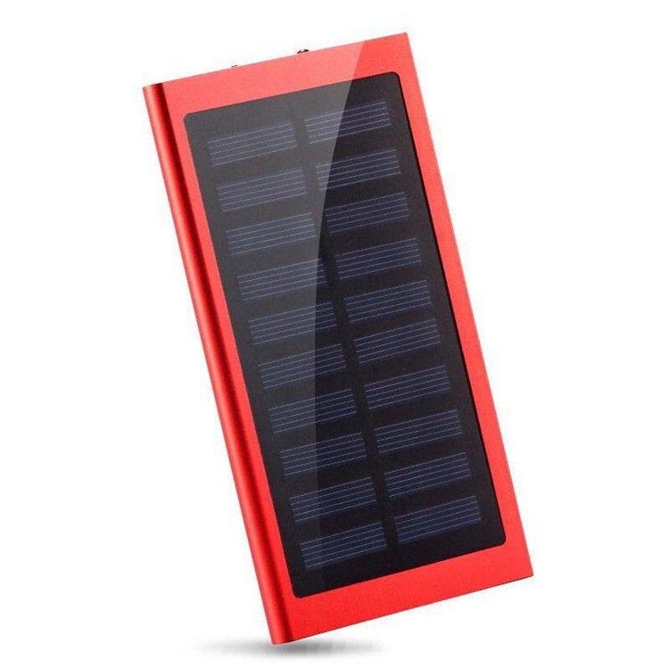 Hot Selling Portable 20000mAh Ultra Slim Mobile Phone Power Bank Solar Charger Dual USB Fast Charging Li-Polymer Wireless