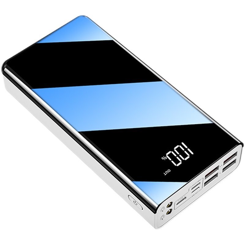 Factory direct sales stores New High Capacity Mobile Phone Charger Four USB Three input interface 40000mah Power Bank