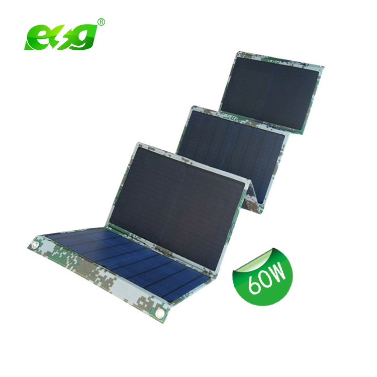 ESG Folding 12W mobile phone chargers dual USB tablet charger cell phone powerbanks backpacks solar panel
