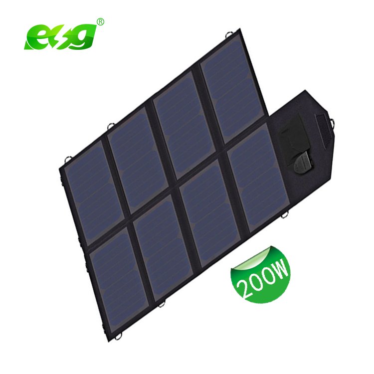 ESG Folding 12W mobile phone chargers dual USB tablet charger cell phone powerbanks backpacks solar panel