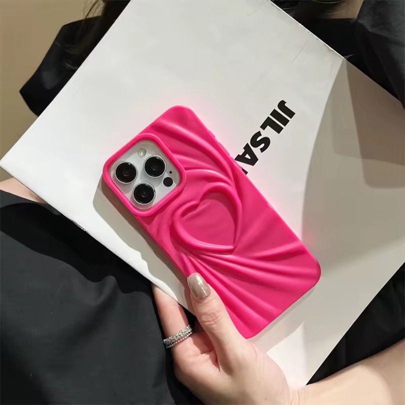 New Style Plain Color Shockproof love heart TPU girls mobile cover soft mobile phone case for infinix hot 8 9 10 11 12 30 20