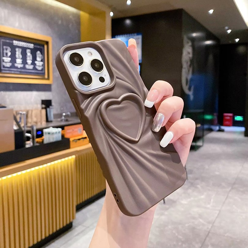 New Style Plain Color Shockproof love heart TPU girls mobile cover soft mobile phone case for infinix hot 8 9 10 11 12 30 20