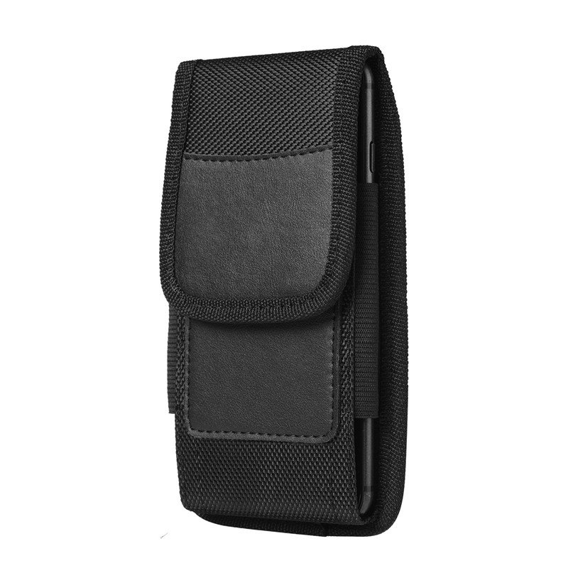 Holder Belt Phone Cases Cover with Loop Clip Pouch Waist Case Phone Bag Durable Water-proof Nylon Black for Iphone for Samsung