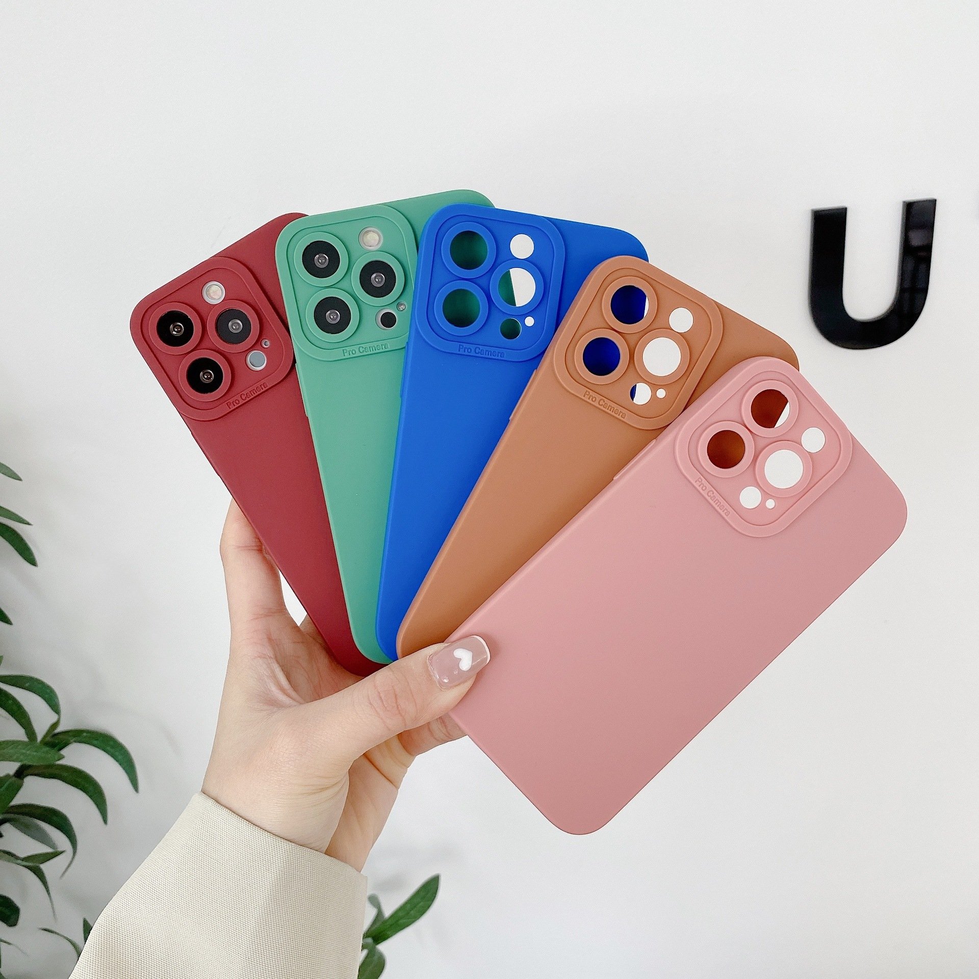 TPU Pure Color Shockproof Phone Back Cover Case For Oppo Reno8 Pro
