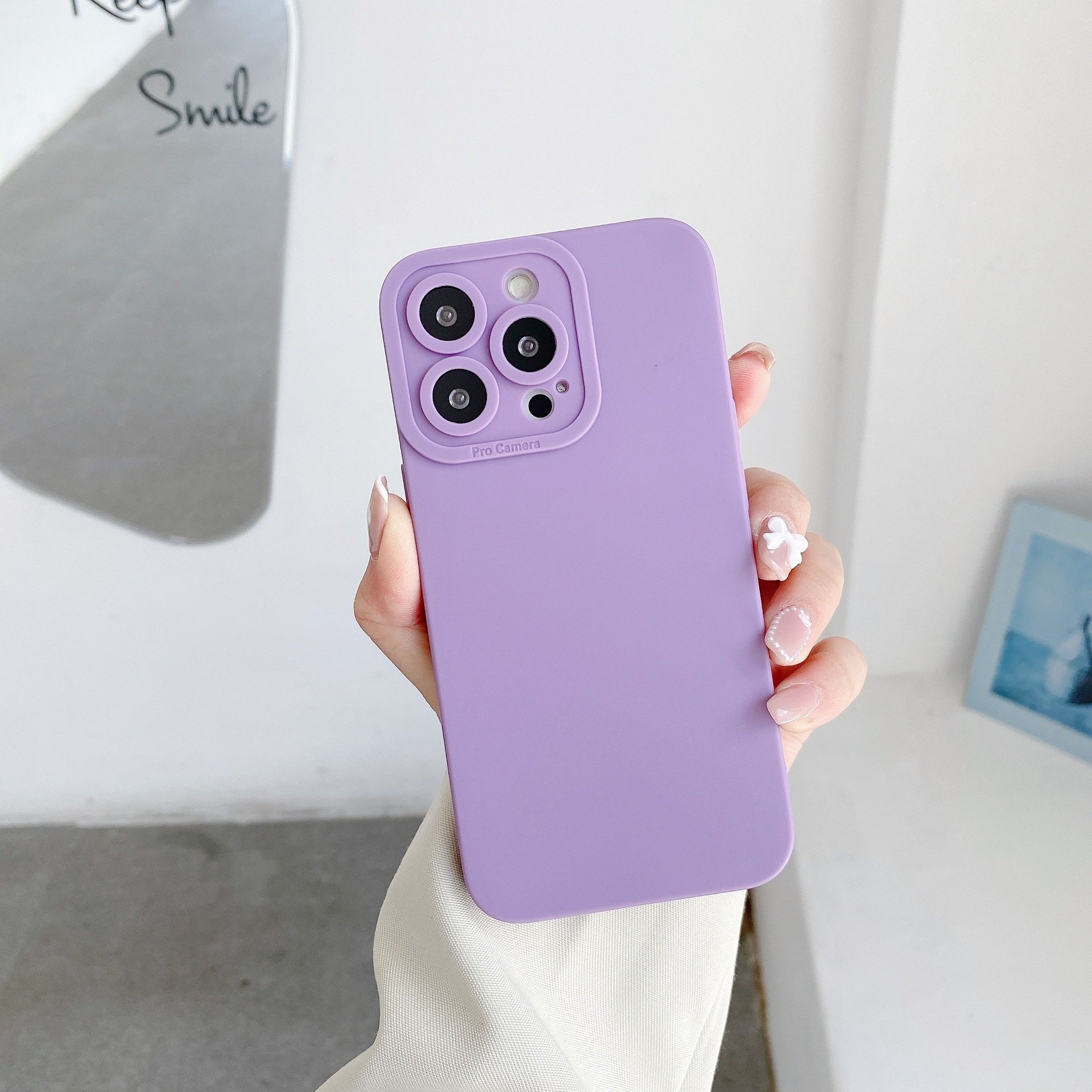 TPU Pure Color Shockproof Phone Back Cover Case For Oppo Reno8 Pro