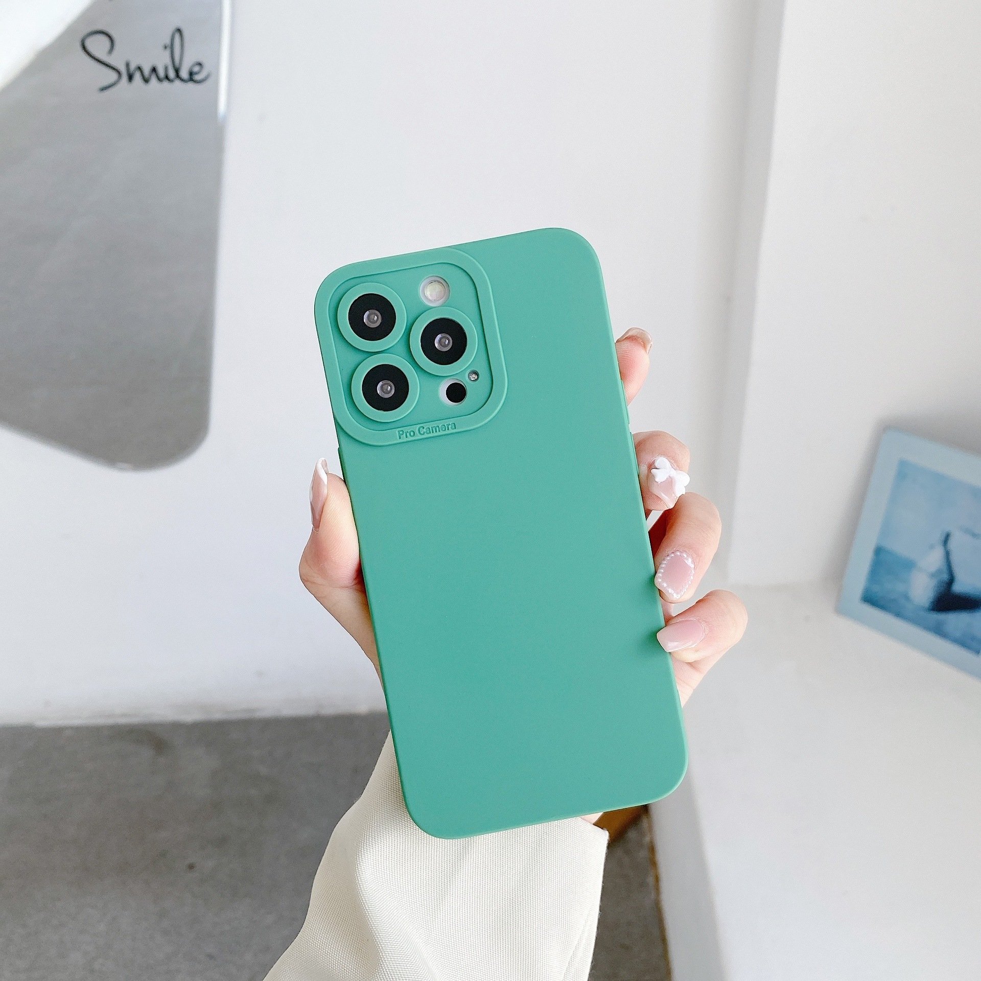 TPU Pure Color Shockproof Phone Back Cover Case For Oppo Reno8 Pro