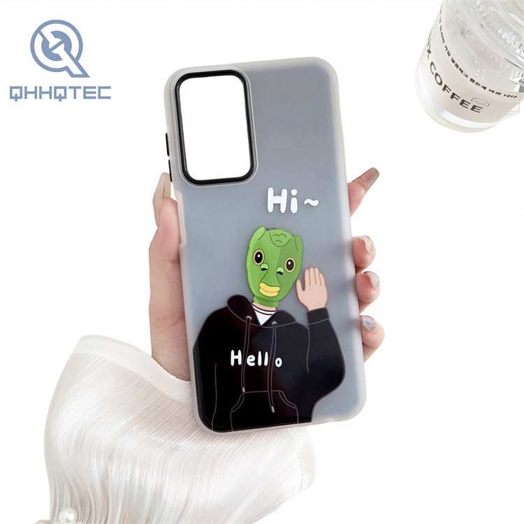 Color transparent cell phone case for Samsung
