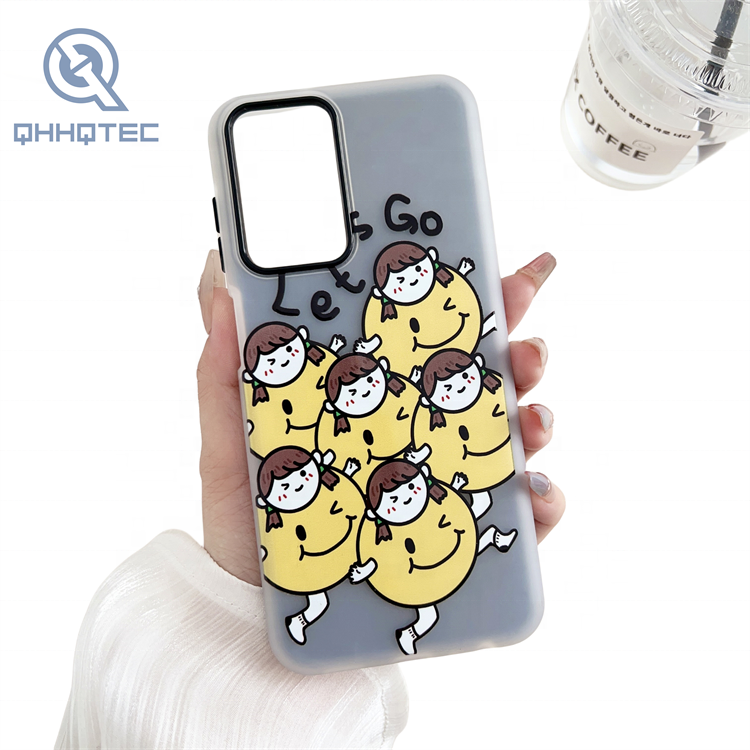 Color transparent cell phone case for Samsung