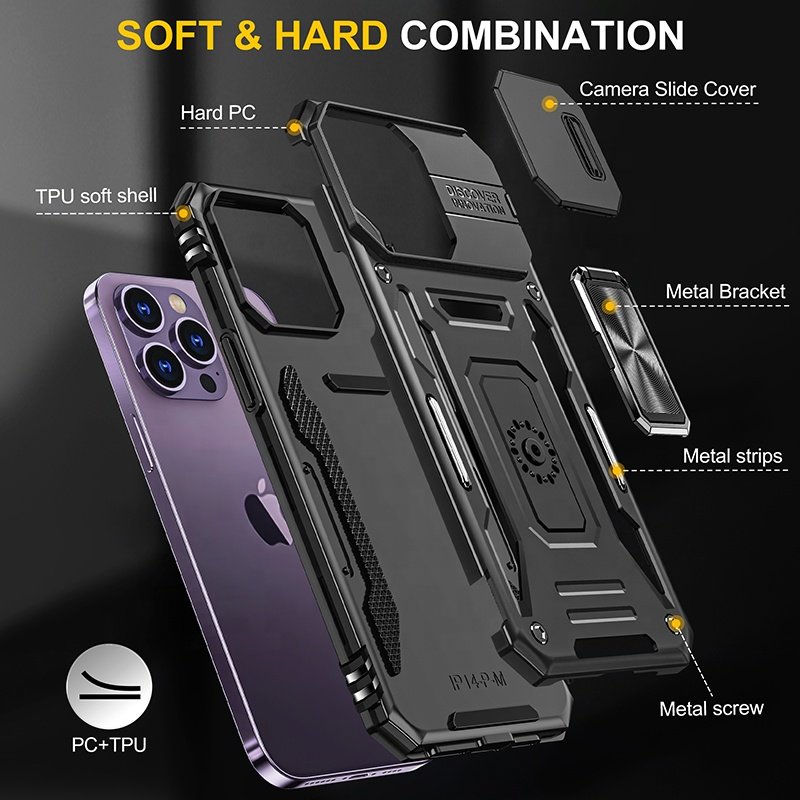 Lens Protection Phone Cases For iPhone 16 Pro Max 15 Plus 14 13 11 XR 7 Samsung S24 Ultra A15 A13 A05S Shockproof Defender Cover
