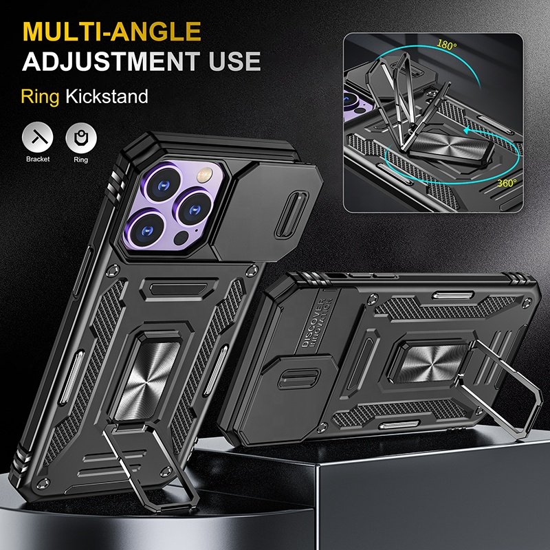 Lens Protection Phone Cases For iPhone 16 Pro Max 15 Plus 14 13 11 XR 7 Samsung S24 Ultra A15 A13 A05S Shockproof Defender Cover