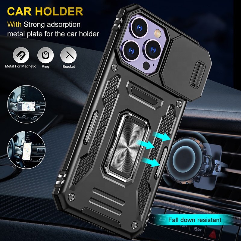 Lens Protection Phone Cases For iPhone 16 Pro Max 15 Plus 14 13 11 XR 7 Samsung S24 Ultra A15 A13 A05S Shockproof Defender Cover