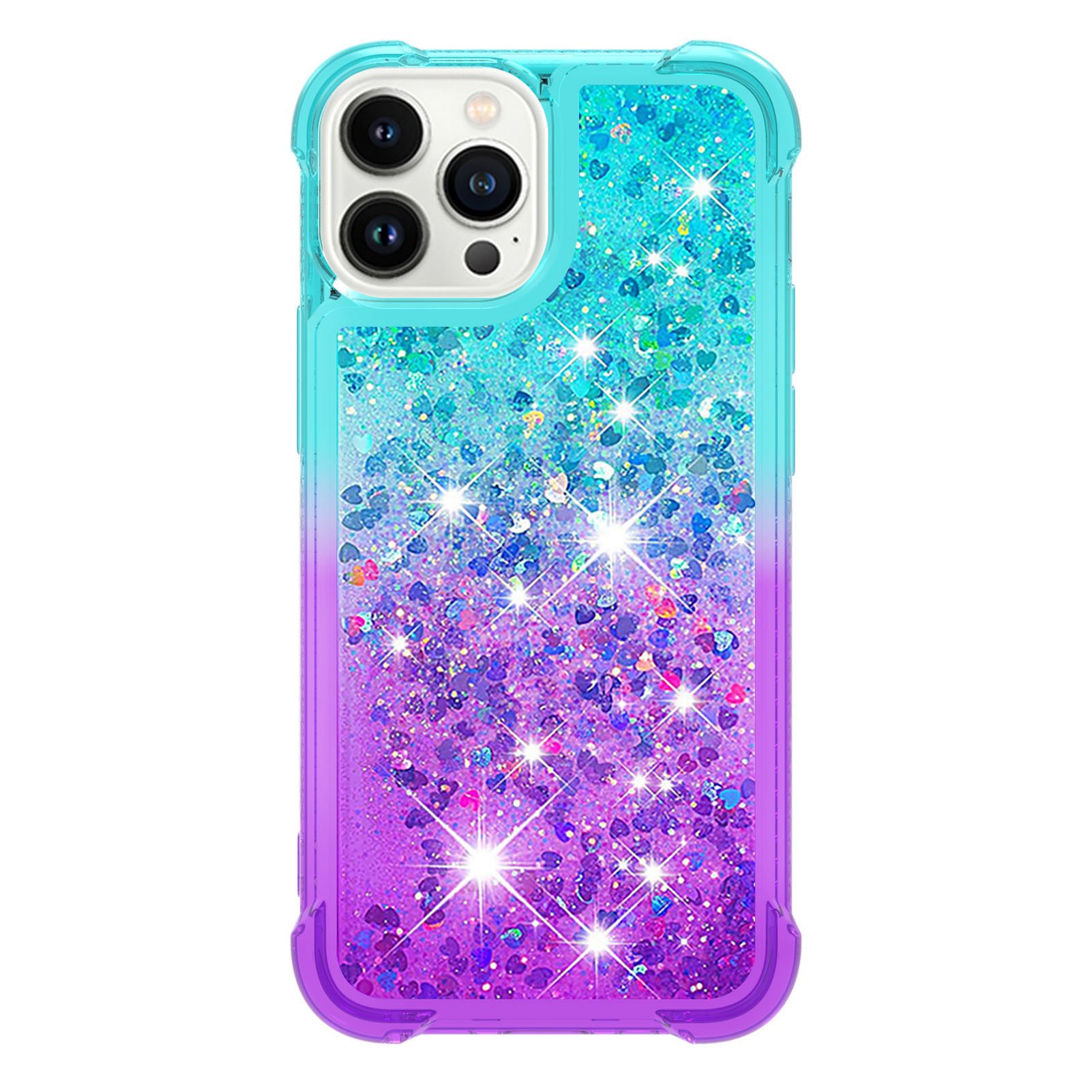 quicksand glitter luxury gradient case for iphone 15 14 pro max air cushion mobile phone cover for xiaomi 13 lite poco f5 pixel8