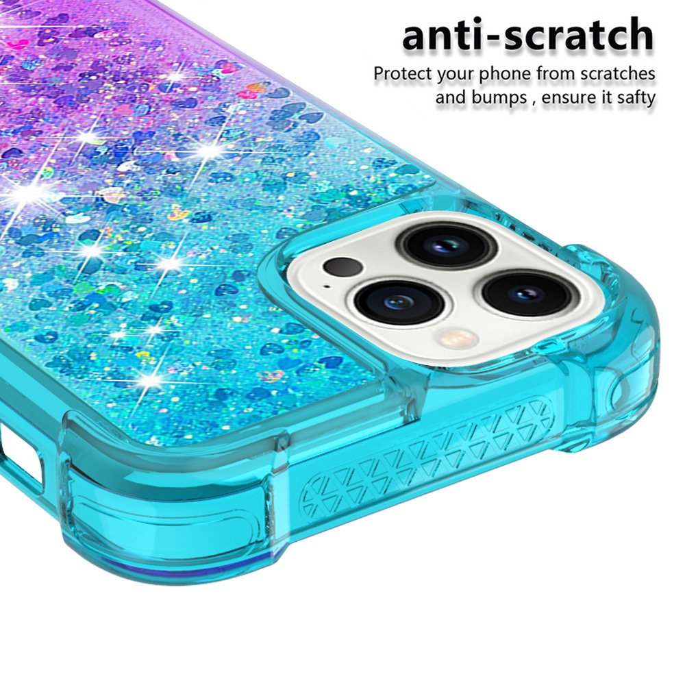 quicksand glitter luxury gradient case for iphone 15 14 pro max air cushion mobile phone cover for xiaomi 13 lite poco f5 pixel8