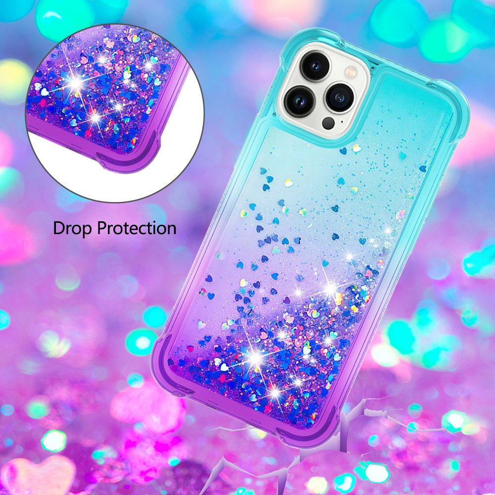 quicksand glitter luxury gradient case for iphone 15 14 pro max air cushion mobile phone cover for xiaomi 13 lite poco f5 pixel8