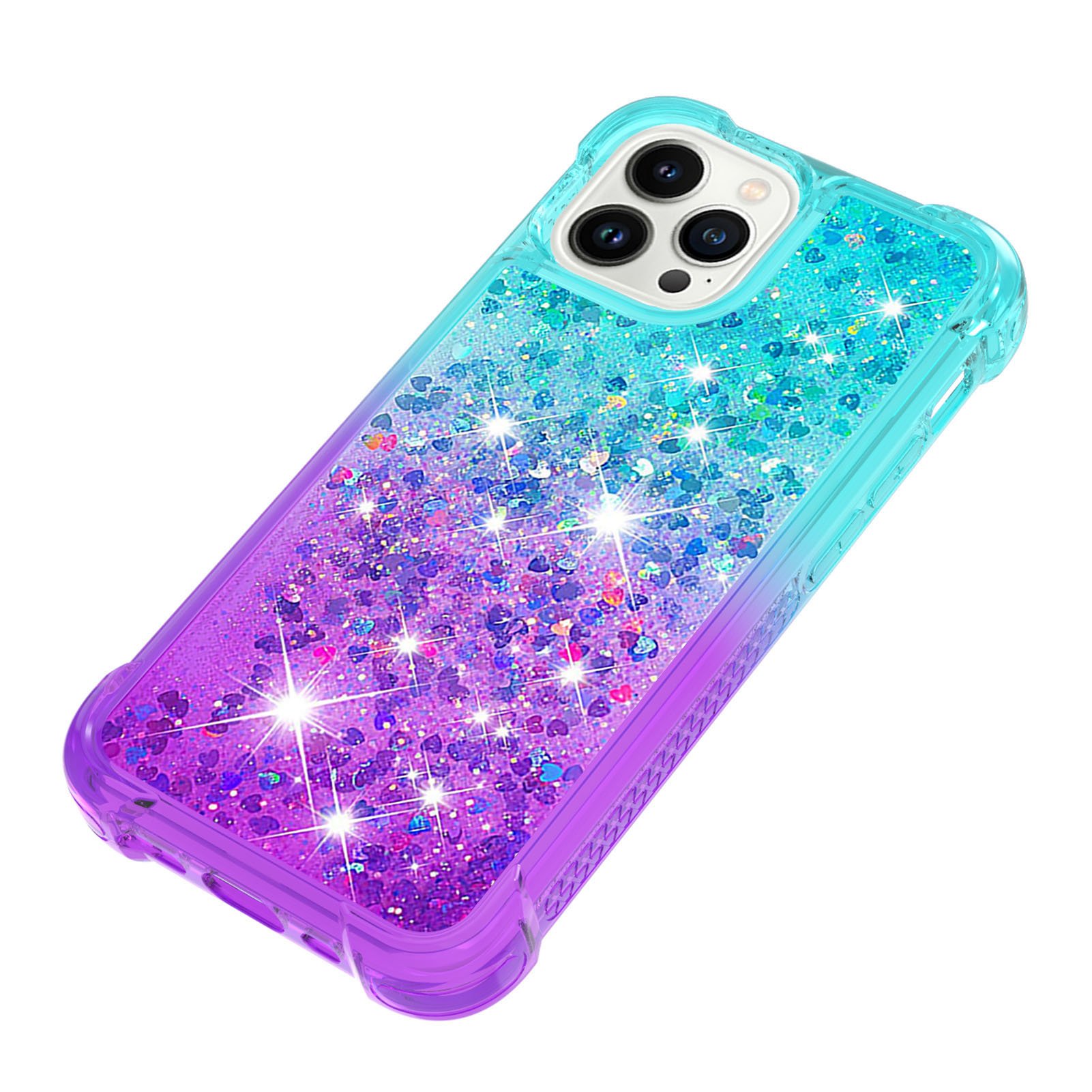 quicksand glitter luxury gradient case for iphone 15 14 pro max air cushion mobile phone cover for xiaomi 13 lite poco f5 pixel8