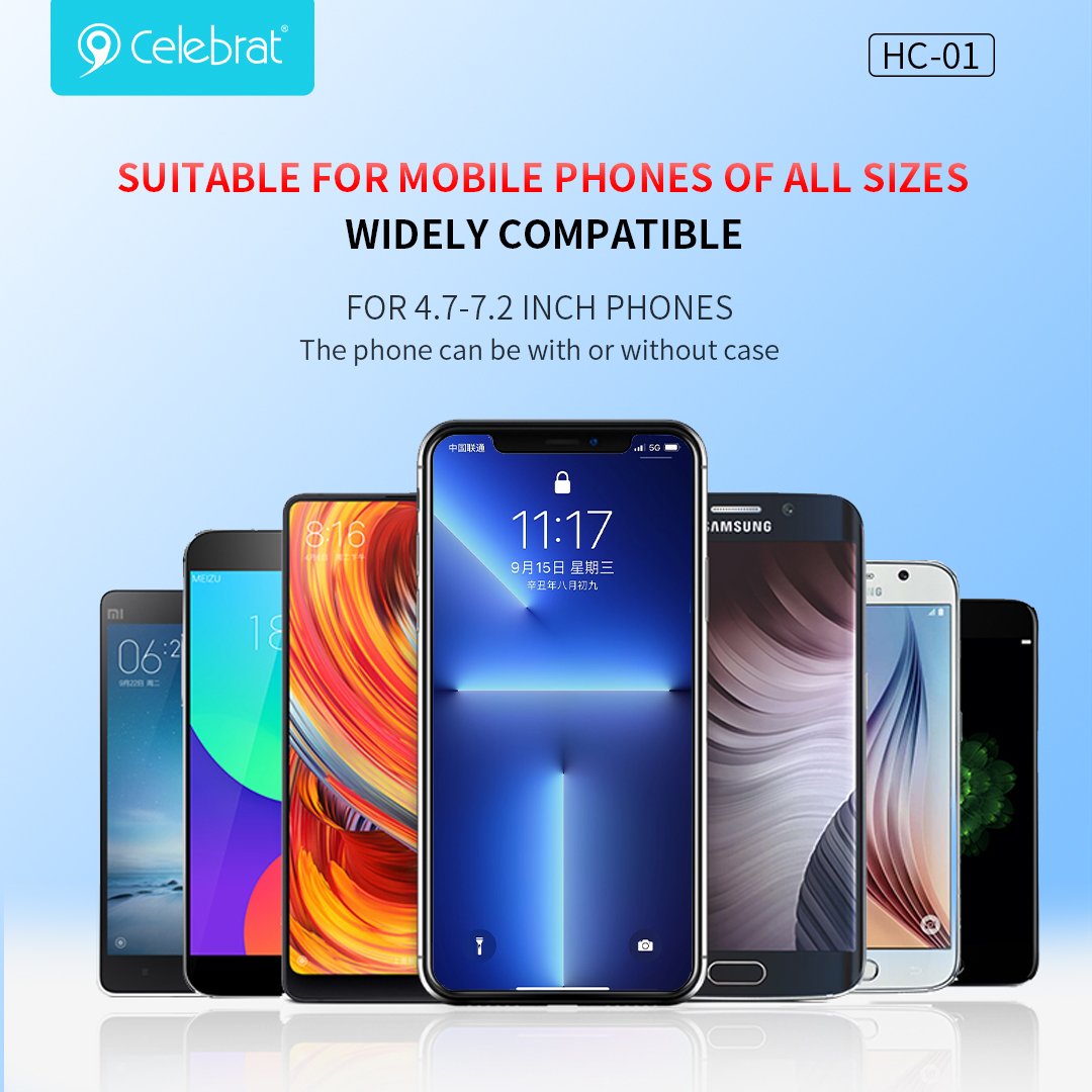 2024 New Arrival soporte para celular 360 degree rotatable car mobile phone cases mount round car phone holder for smartphone