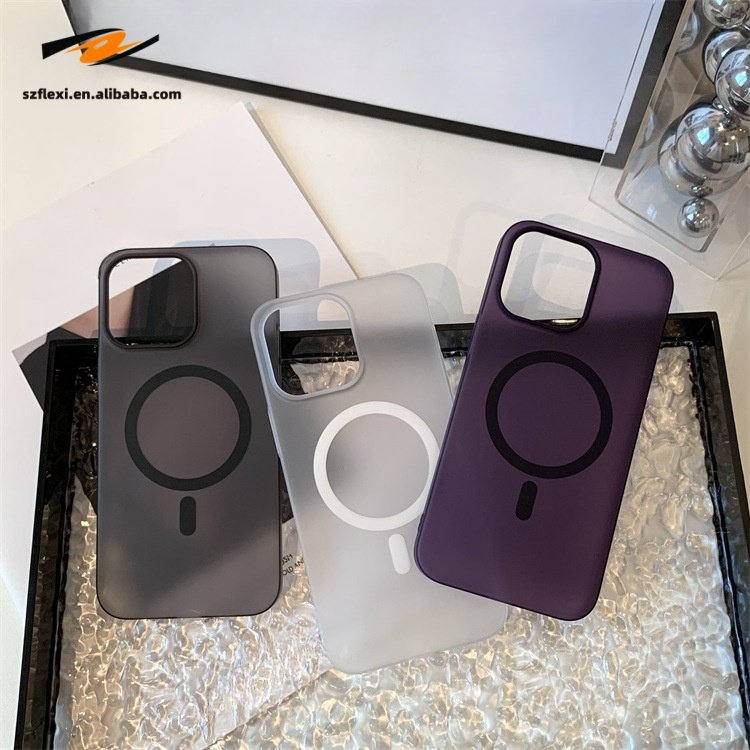 Ultra Thin Matte Magnetic Wireless Charge Clear Case For iPhone 13 12 11 Pro Max 16 15 14 Plus Hard PC Cover
