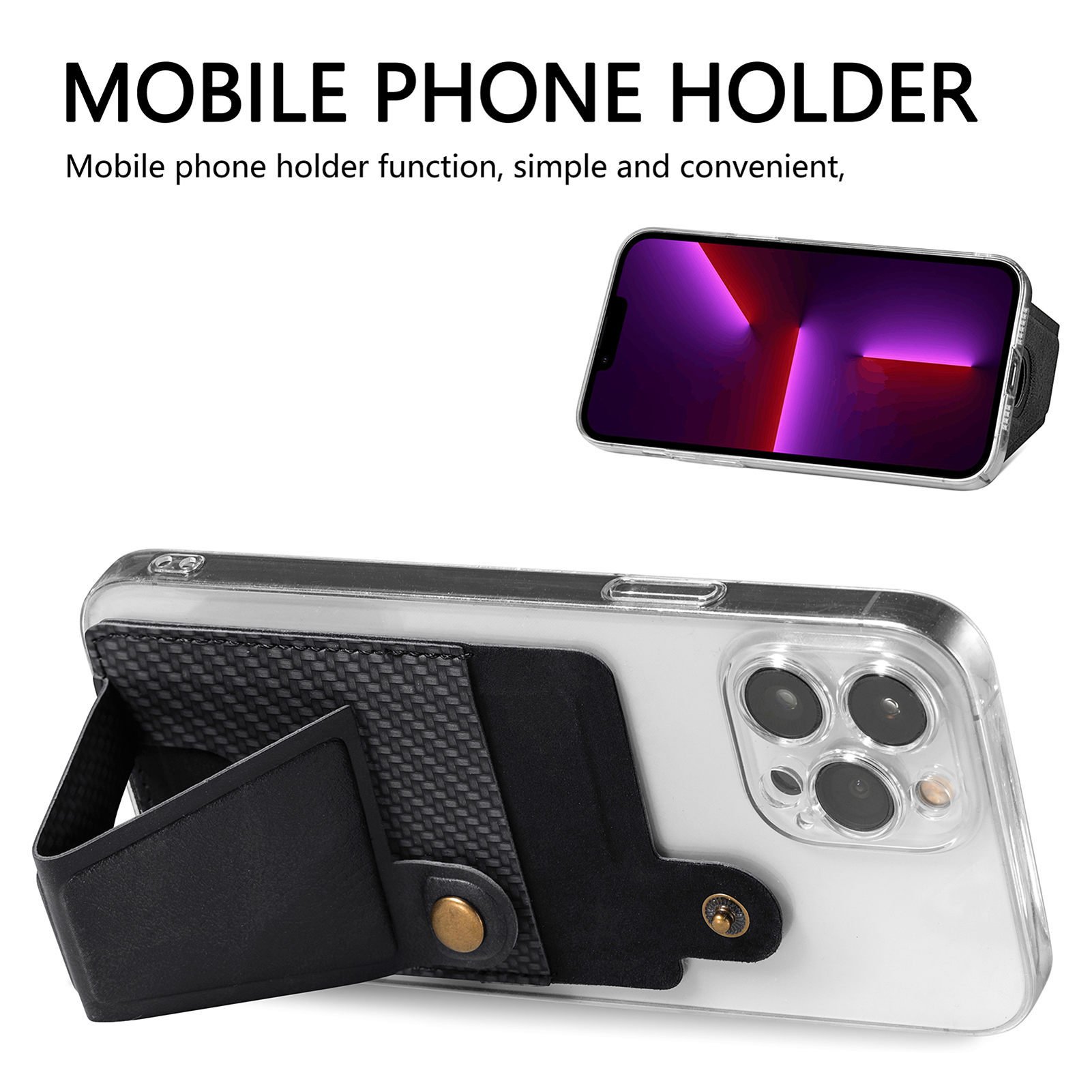Magnetic For iPhone Wallet with adjustable Stand Magnetic Wallet for iPhone 15/14/13 Series Card Holder Magnetic Accessories