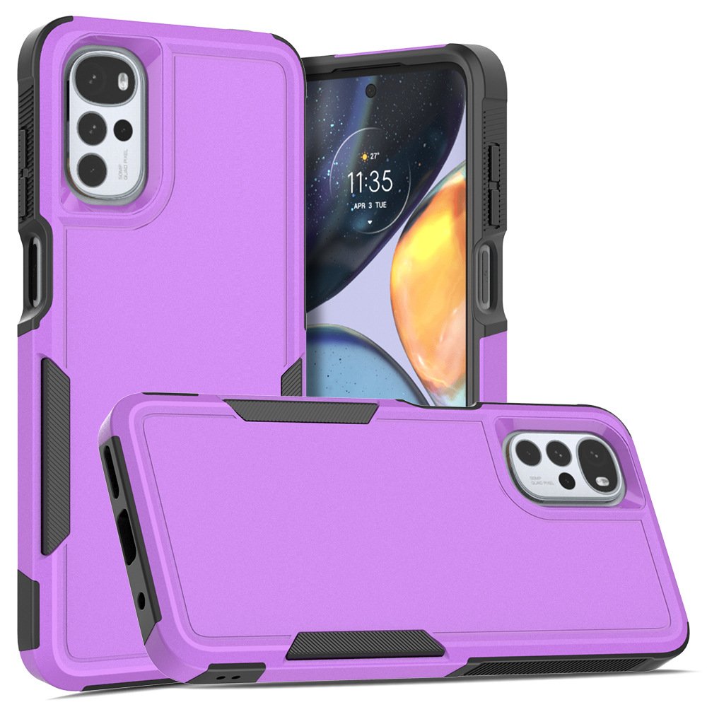 Shockproof Anti scratch Protective Case PC+TPU 2 in 1 Mobile Phone Case for Motorola Moto G31 G41 G52 G82 G22 E32 E20 E30 E40