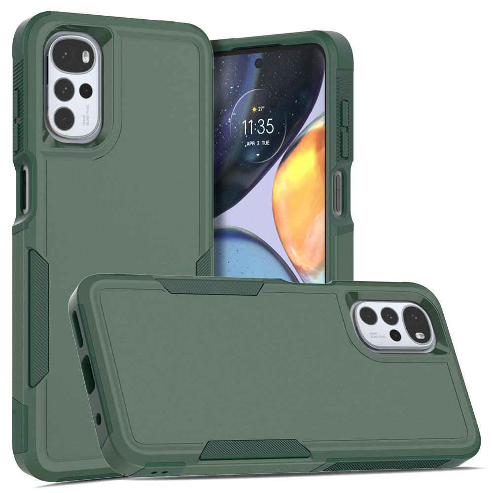 Shockproof Anti scratch Protective Case PC+TPU 2 in 1 Mobile Phone Case for Motorola Moto G31 G41 G52 G82 G22 E32 E20 E30 E40