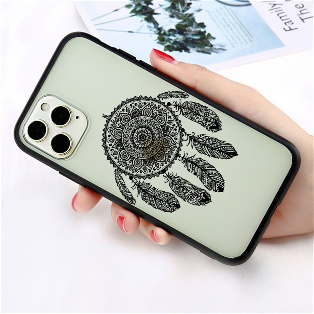 Dreamcatcher lace TPU PC Mobile phone Case For iphone 12 pro max