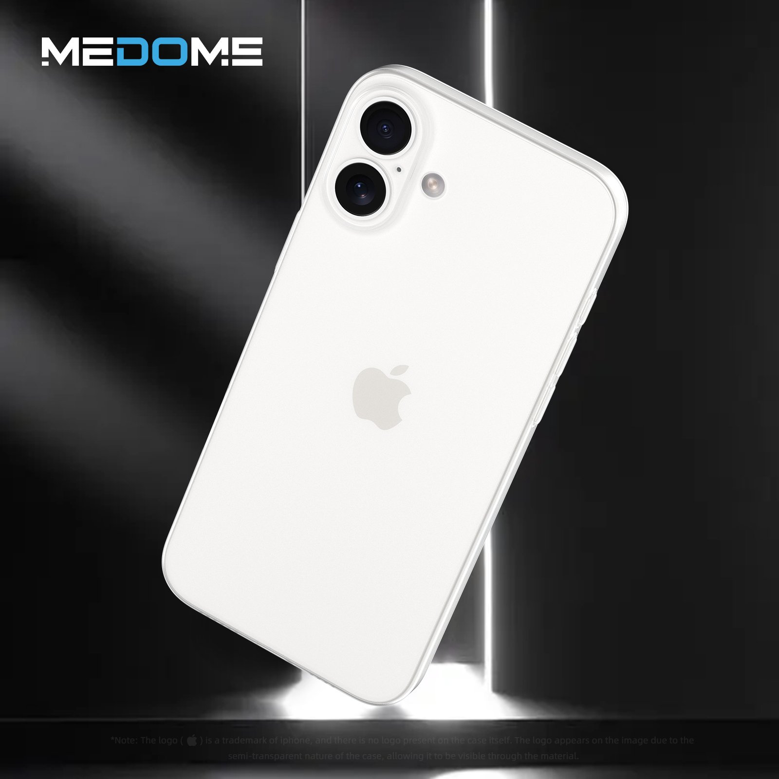 Medome For iPhone 14 Pro Max Case Clear Translucent PP Custom For iPhone Case 15 16 17 Luxury Para For iPhone Case Phone Cover