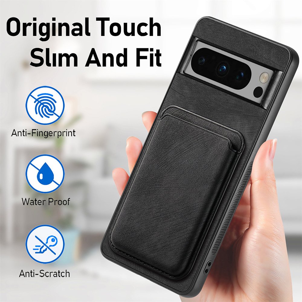 Luxury PU Leather Detachable Wallet Card Slot Magnetic Shockproof Mobile Phone Case for Google Pixel 9 Pro XL