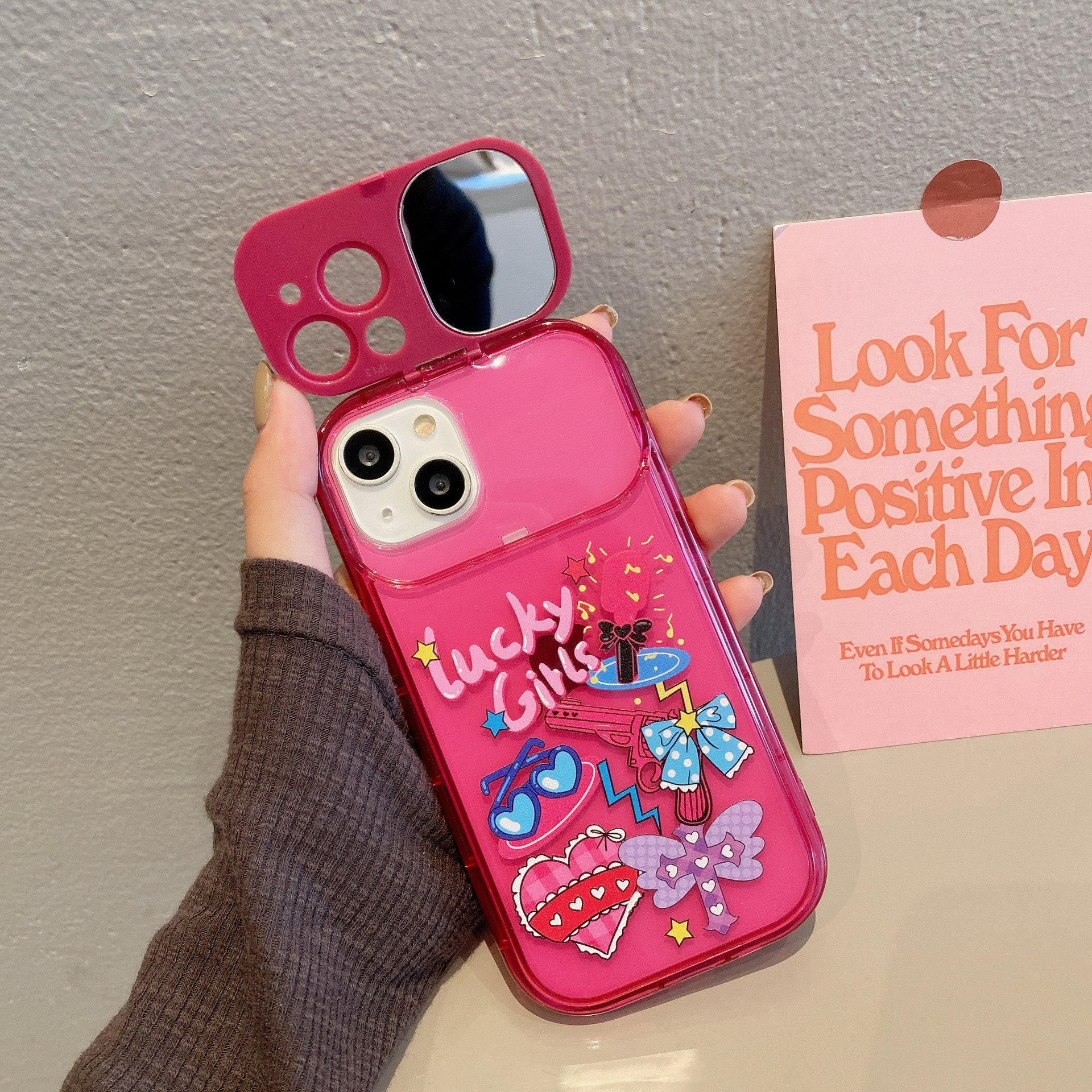 Camera Makeup Lens Film Mirror Case With Toys Pendant For iphone 12 11 13 X XS 7 8 Plus Mobile Cell Cases for Iphone 14 pro max