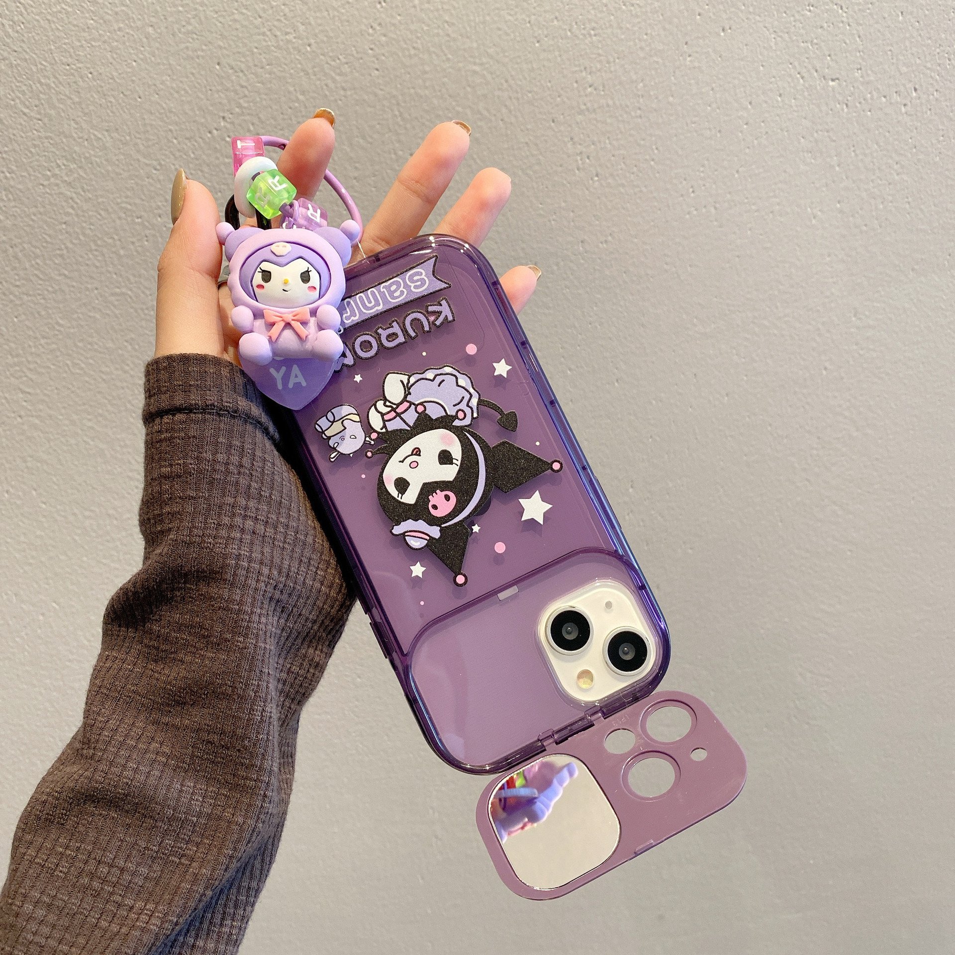 Camera Makeup Lens Film Mirror Case With Toys Pendant For iphone 12 11 13 X XS 7 8 Plus Mobile Cell Cases for Iphone 14 pro max