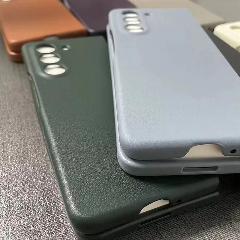 Trending Business Luxury Eco-Leather Phone Cases For Samsung Galaxy Z Fold 6 Fold5 Leather Cover for Galaxy Z fold 4 cover