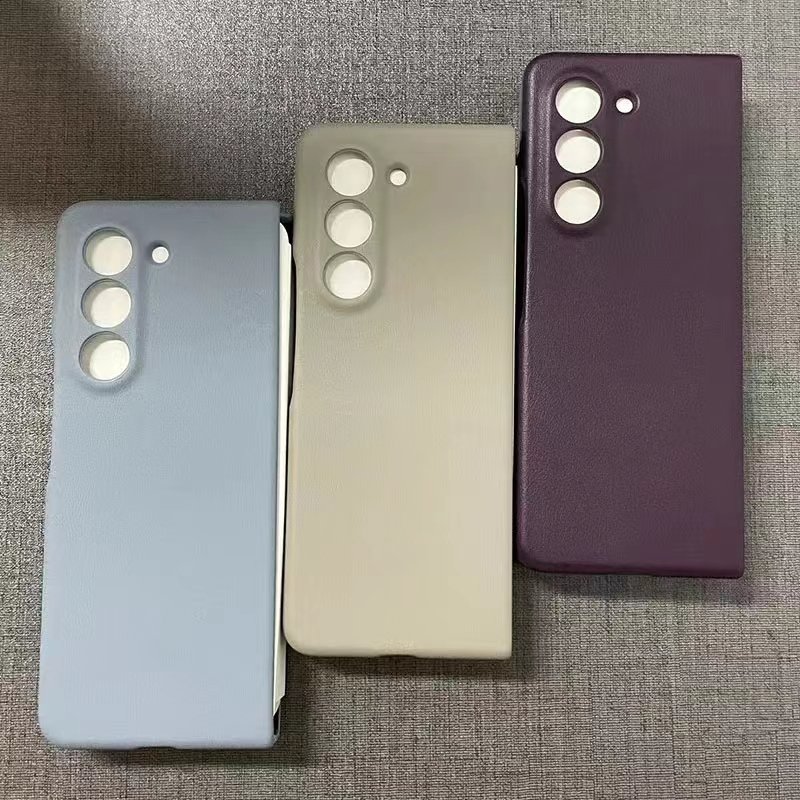 Trending Business Luxury Eco-Leather Phone Cases For Samsung Galaxy Z Fold 6 Fold5 Leather Cover for Galaxy Z fold 4 cover