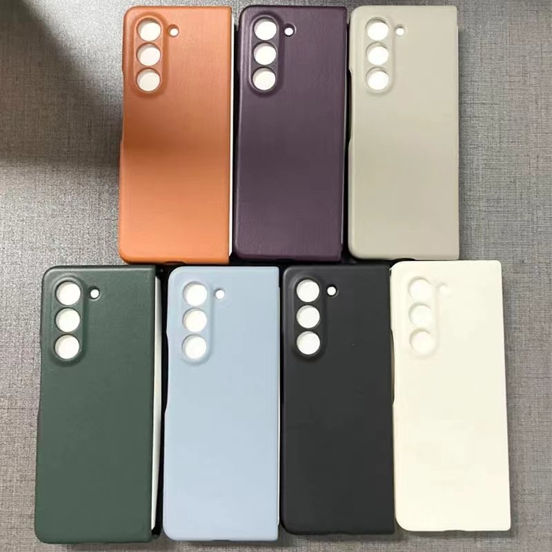 Trending Business Luxury Eco-Leather Phone Cases For Samsung Galaxy Z Fold 6 Fold5 Leather Cover for Galaxy Z fold 4 cover