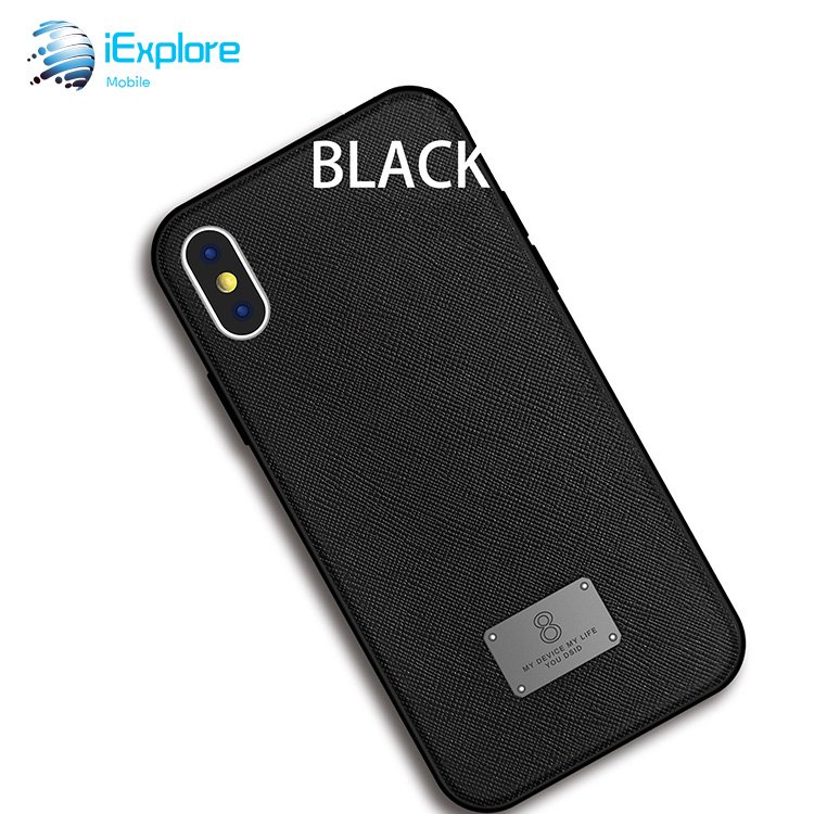 iExplore manufacturer factory hybrid PC TPU with square pattern PU mobile phone case for Samsung iPhone Hua wei vivo 1 plus
