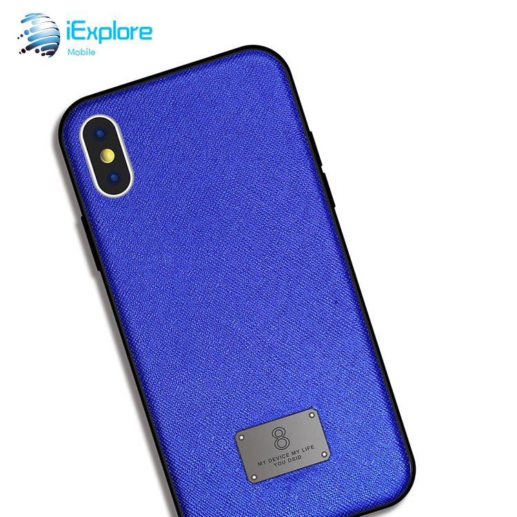 iExplore manufacturer factory hybrid PC TPU with square pattern PU mobile phone case for Samsung iPhone Hua wei vivo 1 plus