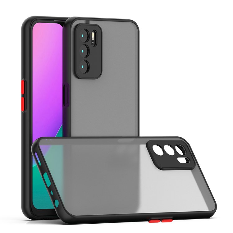 skin touch Smoke cover Translucent Matte frosted mobile Phone case For OPPO A54 4G/F19/A74 4G/F19S/A95 4G/RENO 6 LITE 4G/A80/F27