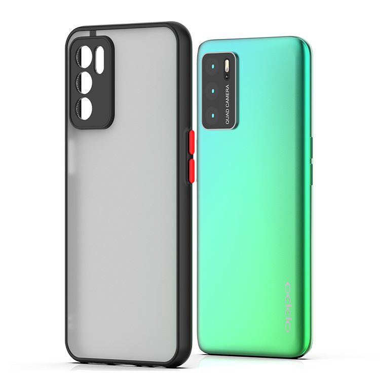 skin touch Smoke cover Translucent Matte frosted mobile Phone case For OPPO A54 4G/F19/A74 4G/F19S/A95 4G/RENO 6 LITE 4G/A80/F27