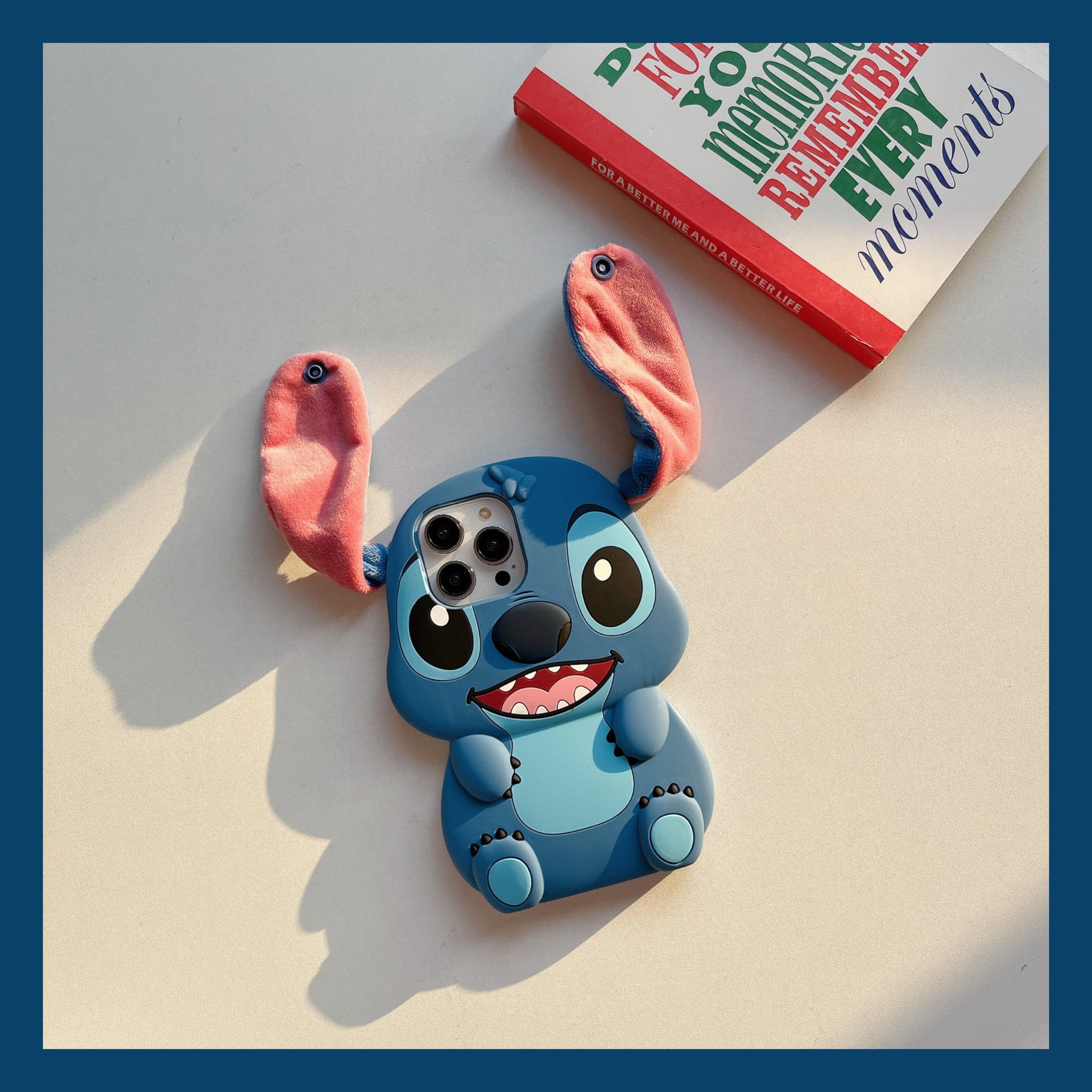 Cute mobile phone case 3D soft shockproof silicone phone cover for 16promax cartoon 11 cute stitch 3d mobile phone case