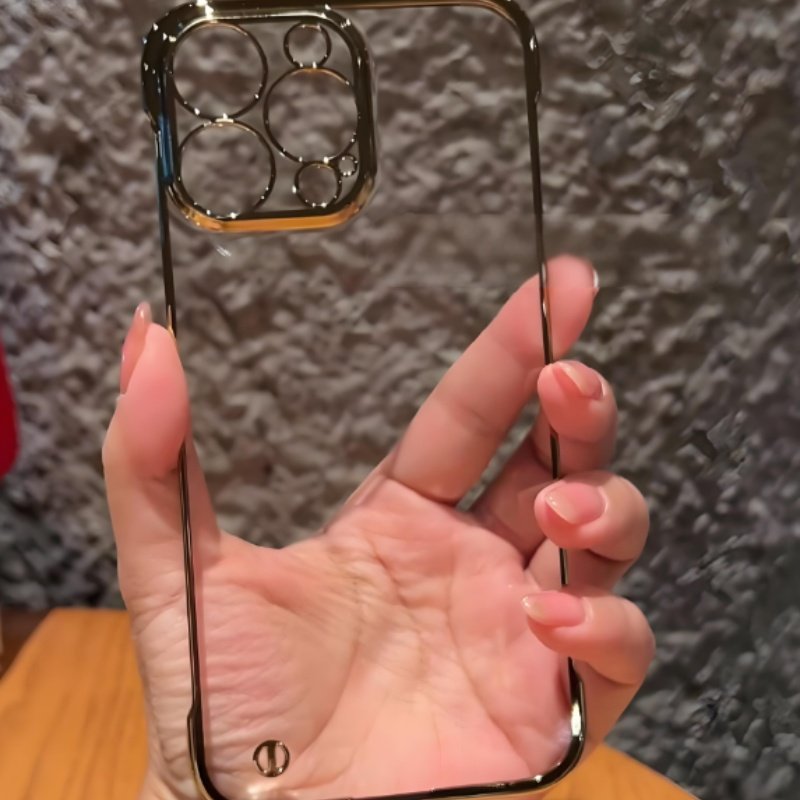 2024 No Border Sublimation Plating PC Crystal Cell Mobile Phone Case Back Cover For iPhone 15 Pro Max 16 14 13 12 8 Plus XS XR