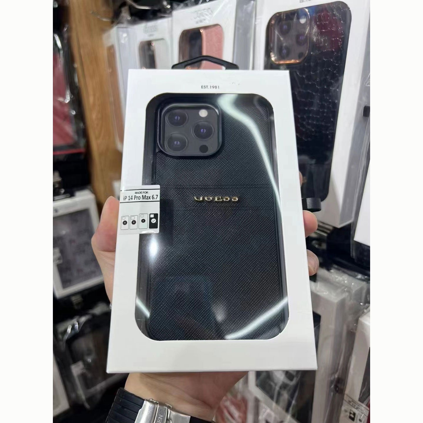Original Fashion Designer Leather Protective Phone Cases for iPhone 15 14 13 12 11 with hardware logo
