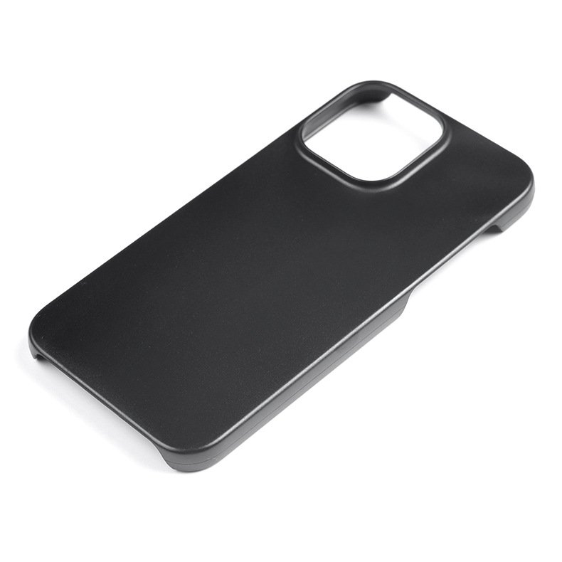 Custom Printing Plain Raw PC Phone Cover Covering Leather Matte Black Hard Plastic Blank Mobile Phone Case With Raised Camera