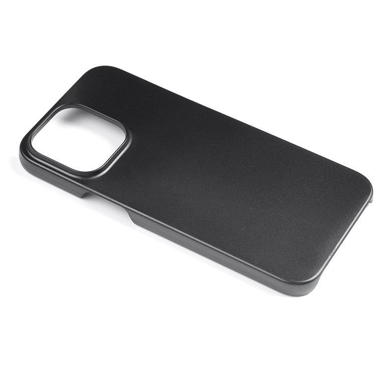 Custom Printing Plain Raw PC Phone Cover Covering Leather Matte Black Hard Plastic Blank Mobile Phone Case With Raised Camera